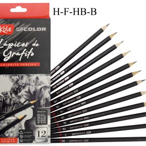 LAPICES GRAFITO DIBUJO (12PZAS)
