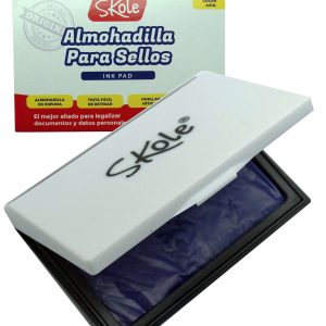 ALMOHADILLA P / TIMBRE AZUL 100x70MM