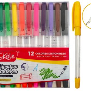 LÁPIZ PASTA DE COLORES (12PZAS)