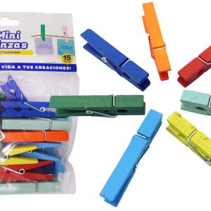 MINI PINZAS COLORES SURTIDOS