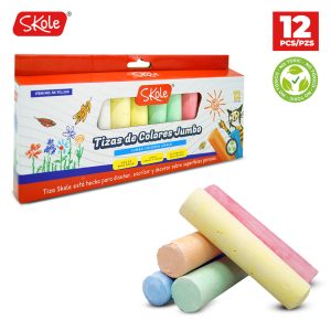 TIZAS DE COLORES JUMBO (12 PZAS)